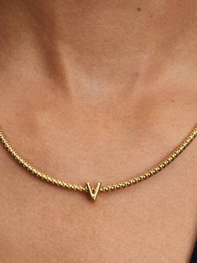 Letter V Alphabet Mini Charm