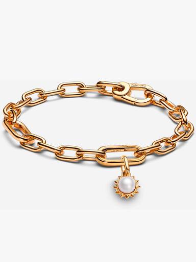 Pandora ME 14k Gold-Plated Charm and Bracelet Set