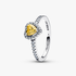 November Crystal Birthstone Sparkling Elevated Heart Ring November Crystal Birthstone Sparkling Elevated Heart Ring