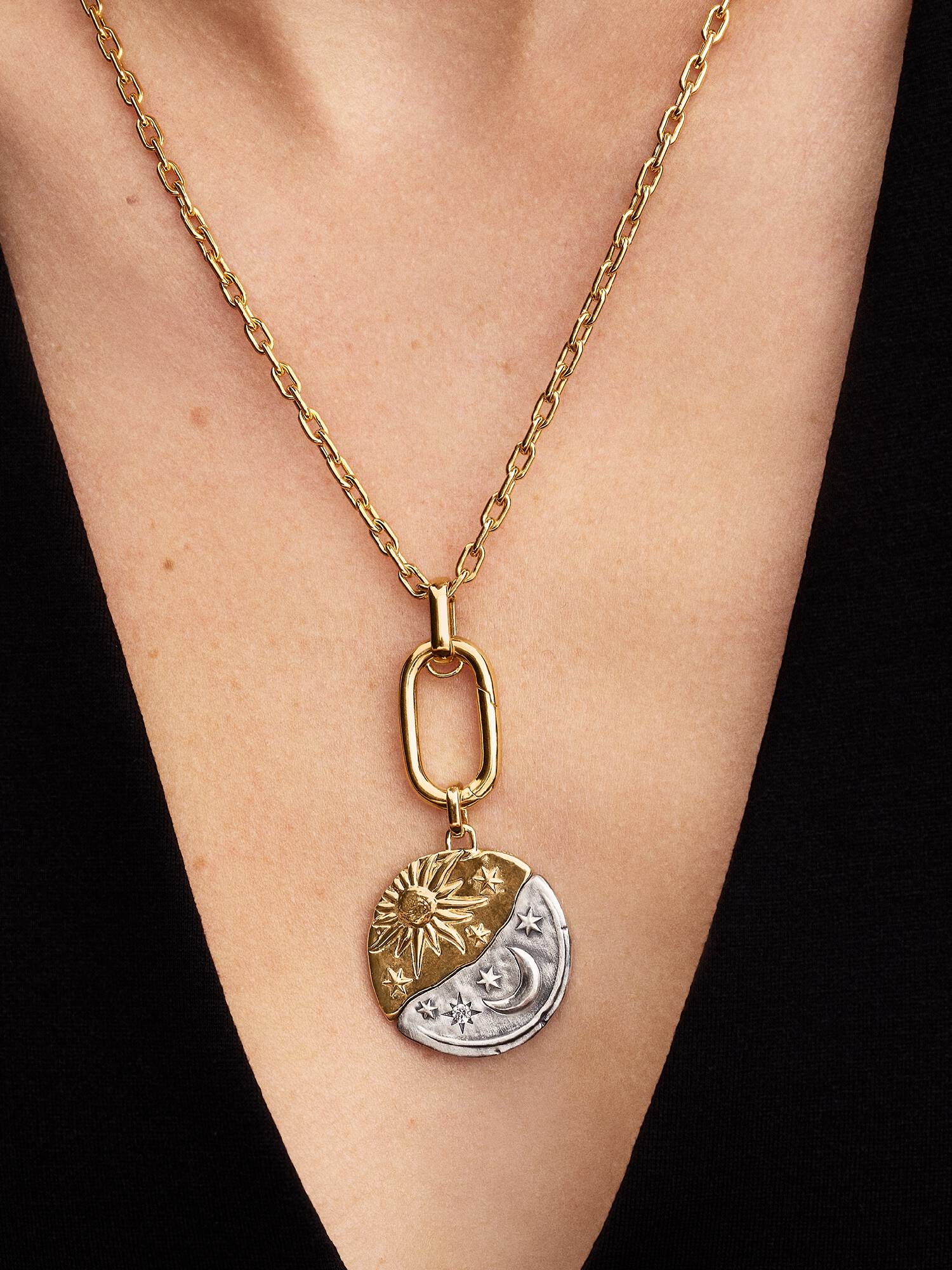 Sun & Moon Oversized Talisman Charm