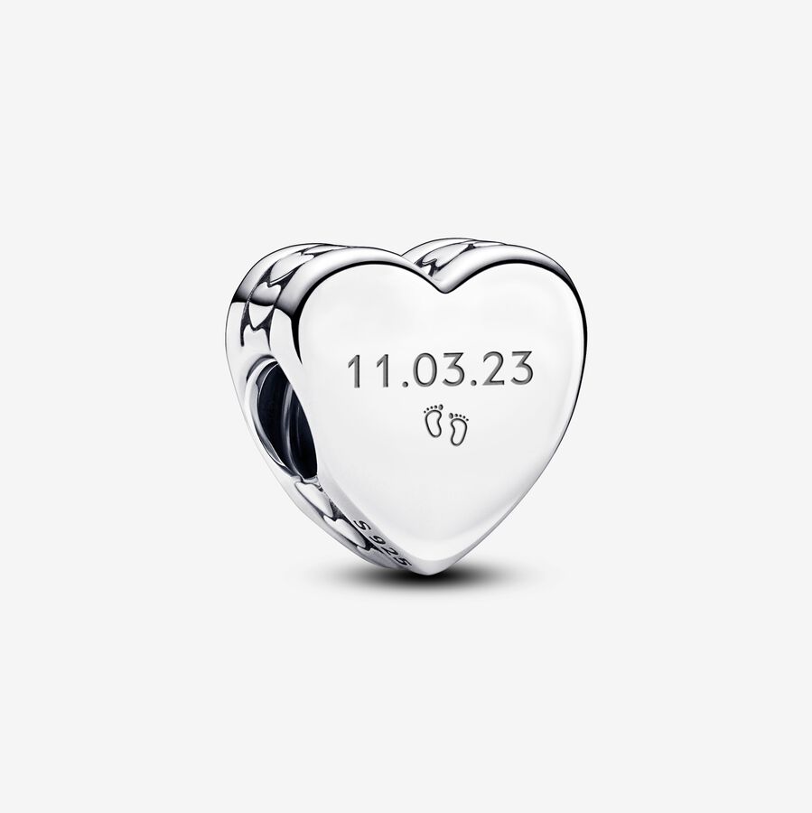 Engravable Heart Charm image number 0