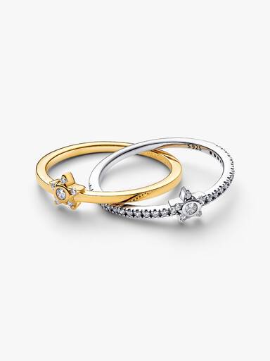 Sparkling Stella Crossover Ring
