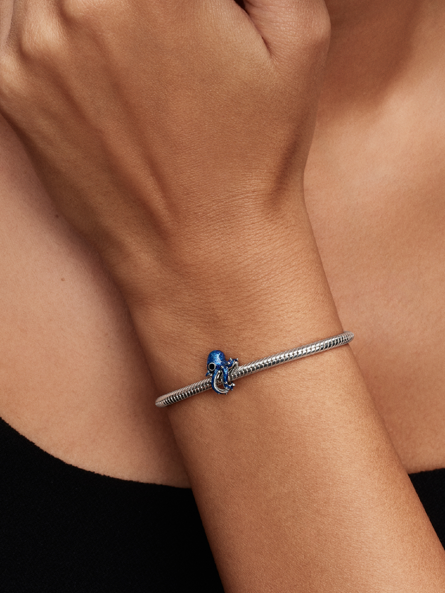Blue Octopus Charm