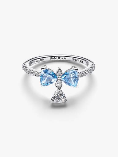 Bridgerton Blue Bow Ring