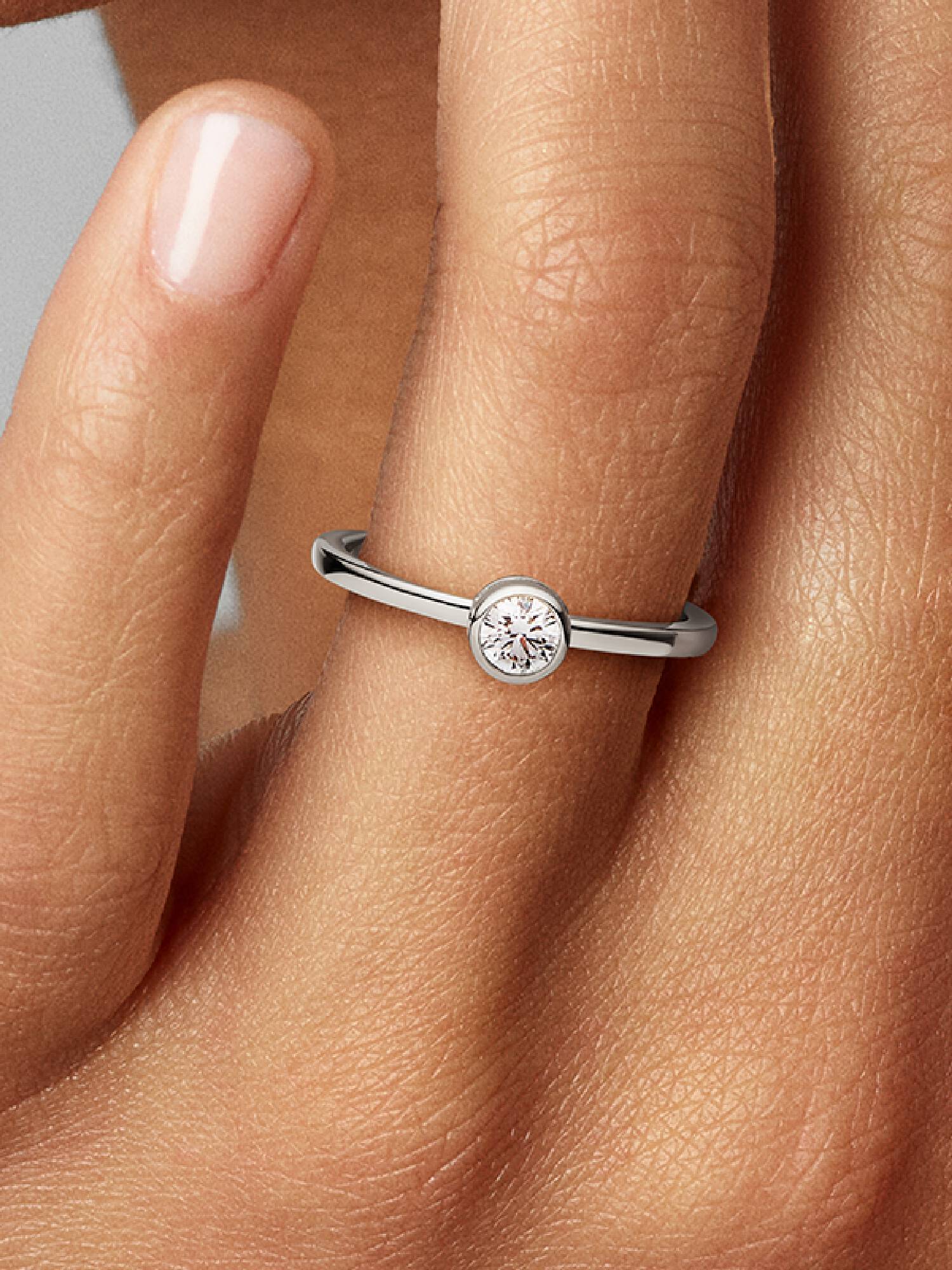 Pandora Era Lab-Grown Diamond Bezel Ring
