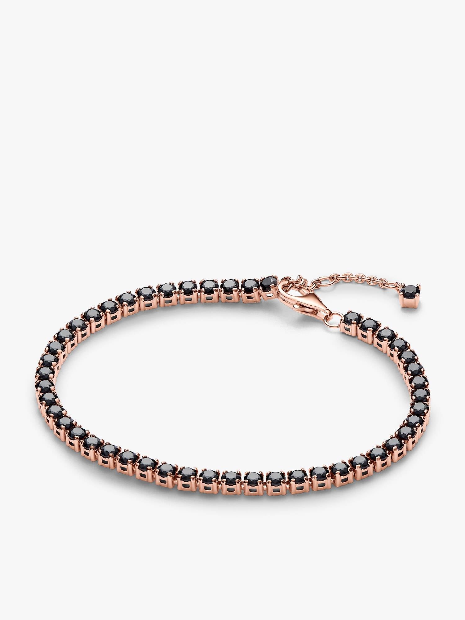 Black Sparkling Tennis Bracelet