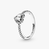 April Crystal Birthstone Elevated Heart Ring April Crystal Birthstone Elevated Heart Ring