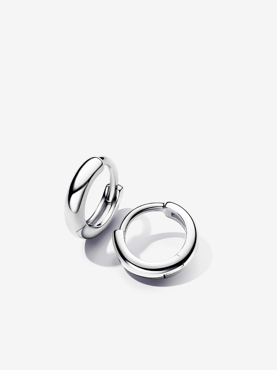 Round Huggie Hoop Earrings