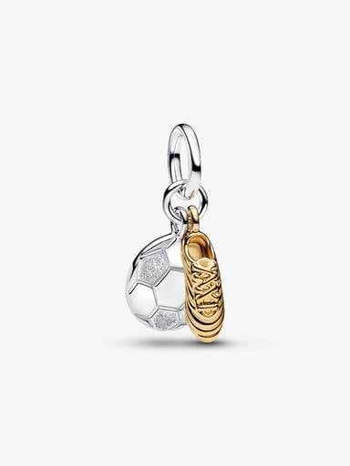 Soccer Shoe Double Dangle Charm
