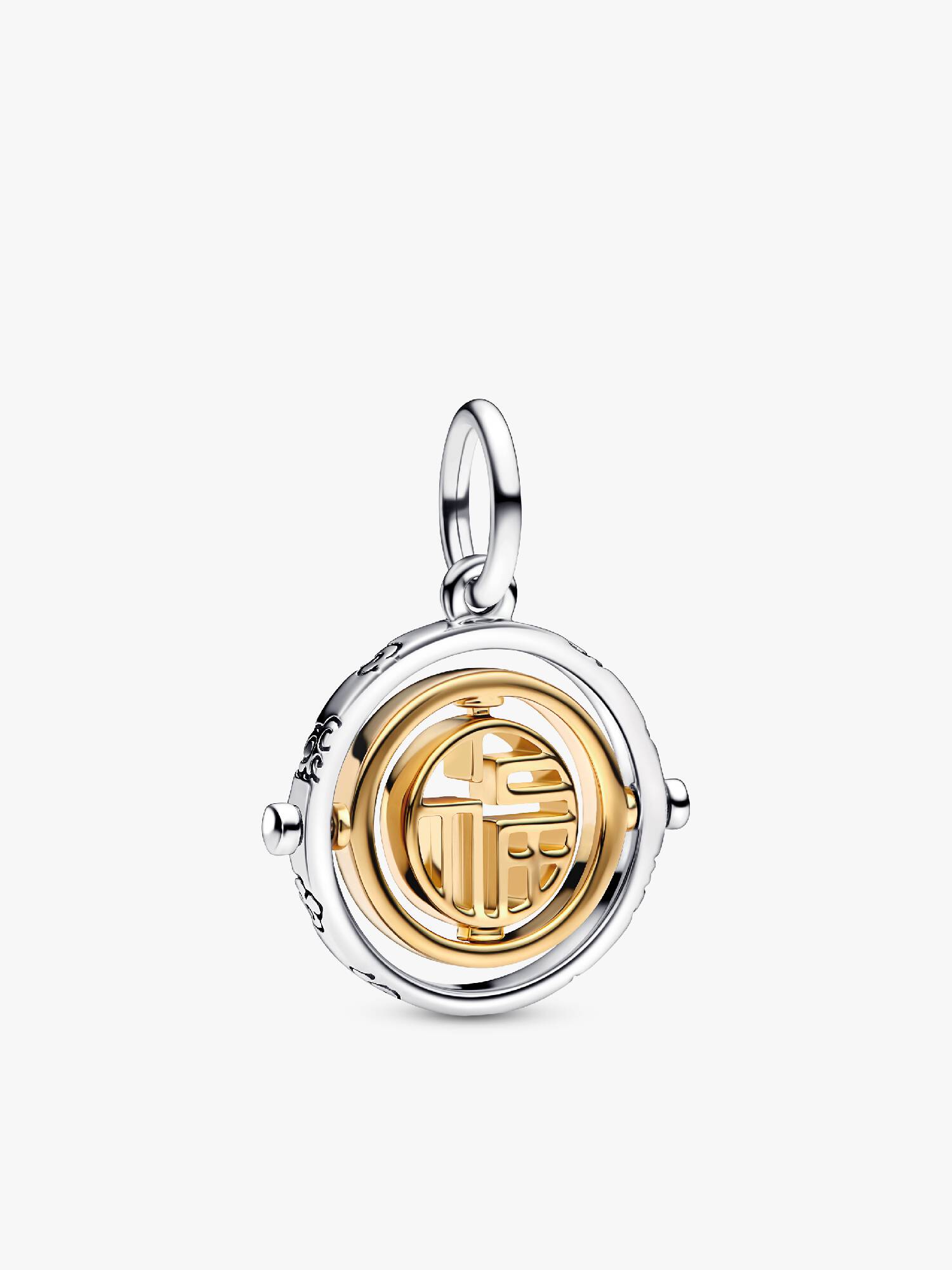 Two-tone Fú Spinning Dangle Charm