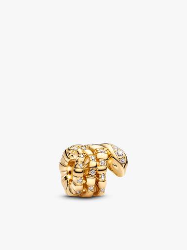Lunar New Year Curled Snake Charm and Bracelet Set