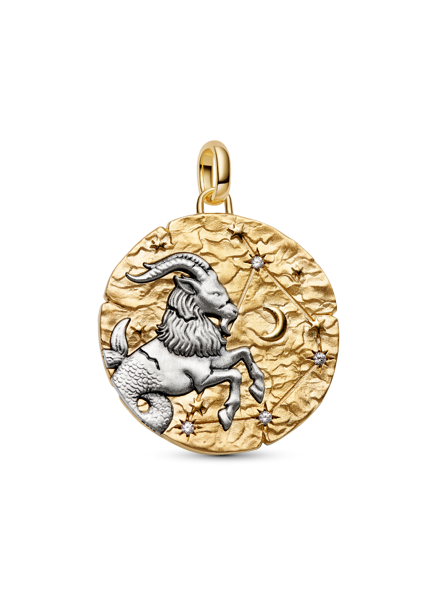 Capricorn Zodiac Oversized Talisman Charm