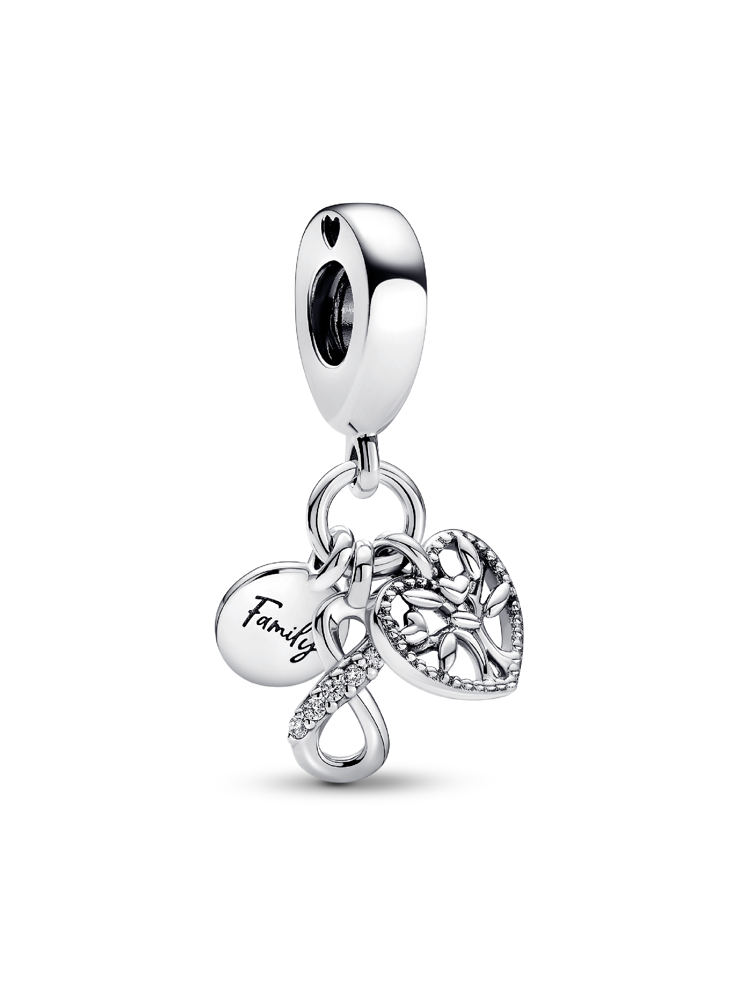 Family Infinity Triple Dangle Charm