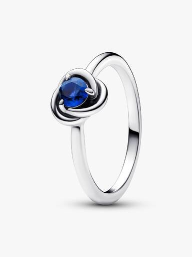September Crystal Birthstone Eternity Circle Ring