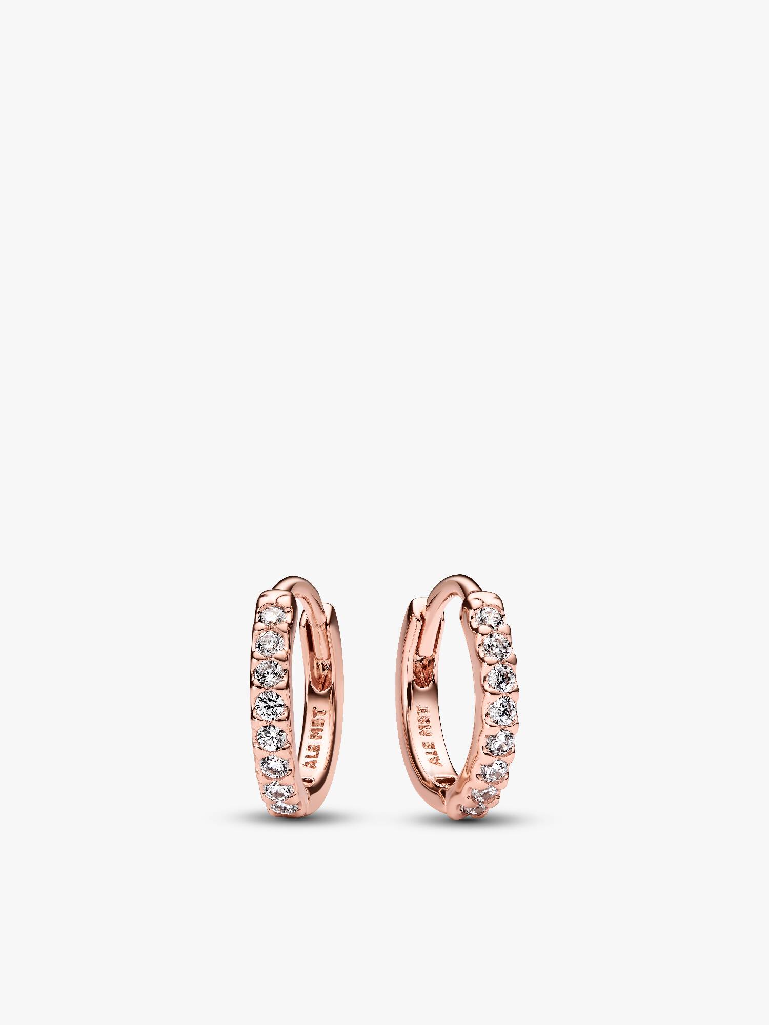 Sparkling Huggie Hoop Earrings