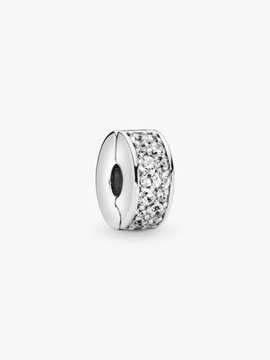 768669c01 Clear Pavé Clip | Pendant | Sterling silver | Pandora AU