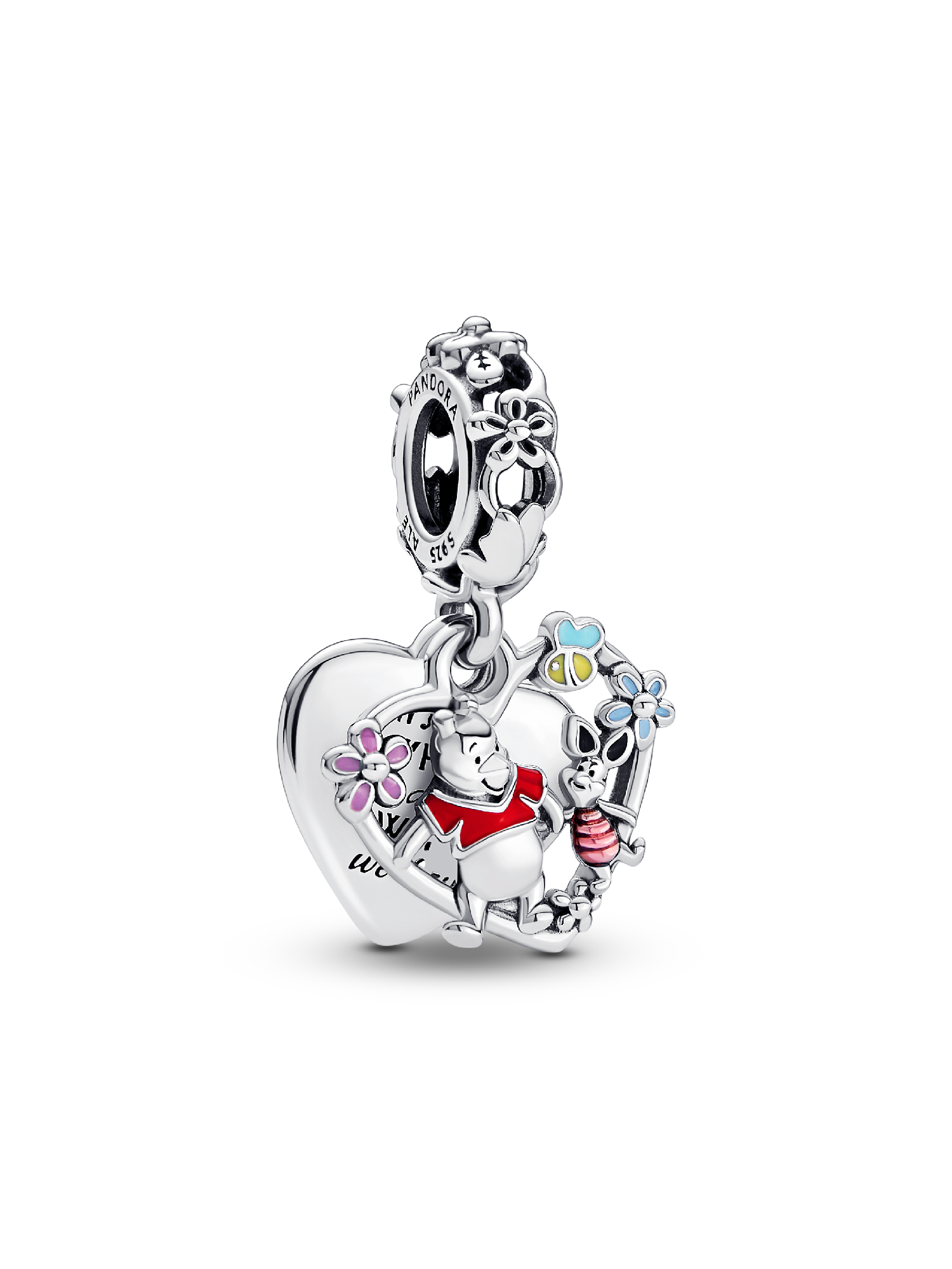 Disney Winnie the Pooh & Piglet Double Dangle Charm