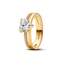 Double Band Heart Ring