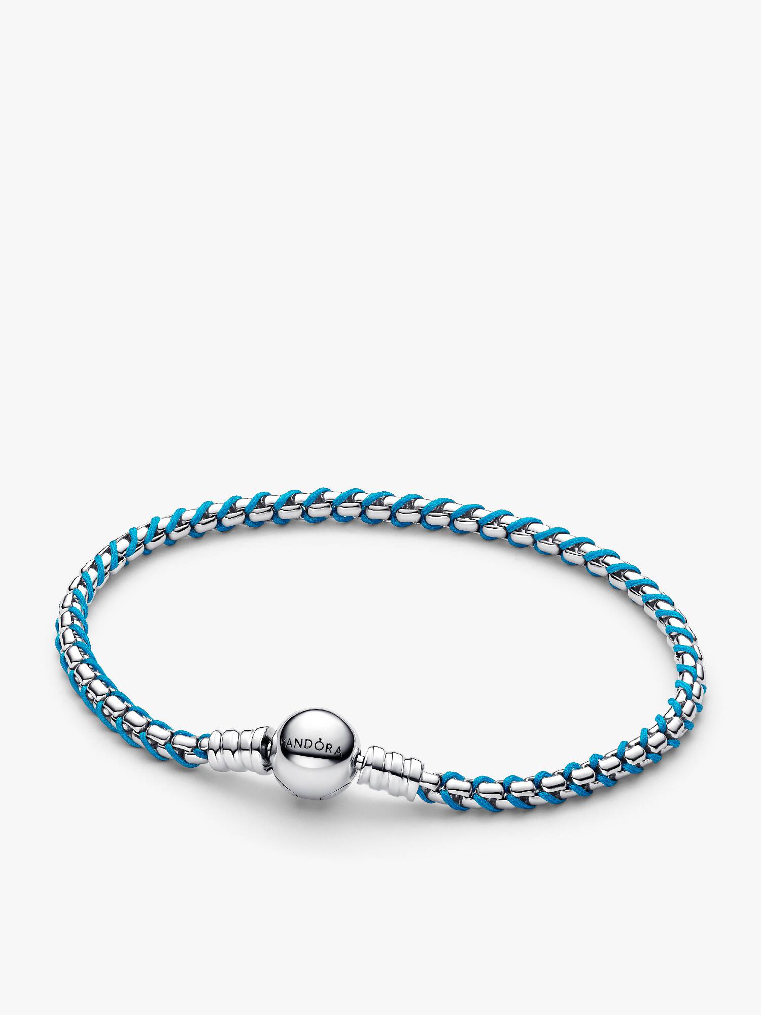 Blue Cord Box Chain Bracelet