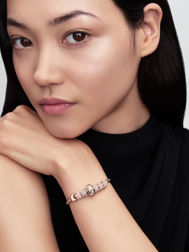 Moon 14k rose gold-plated mini charm