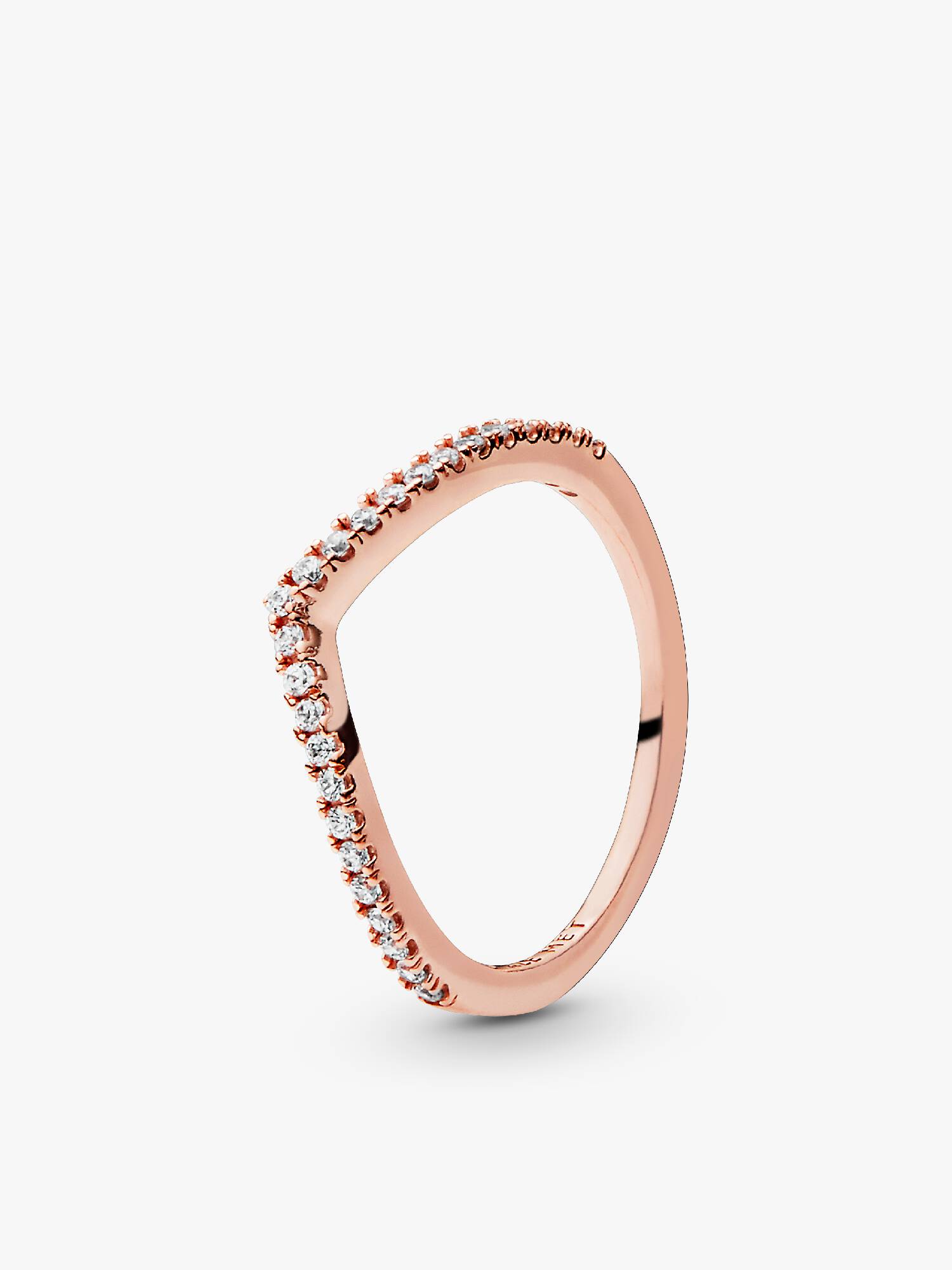 Sparkling Wishbone Ring