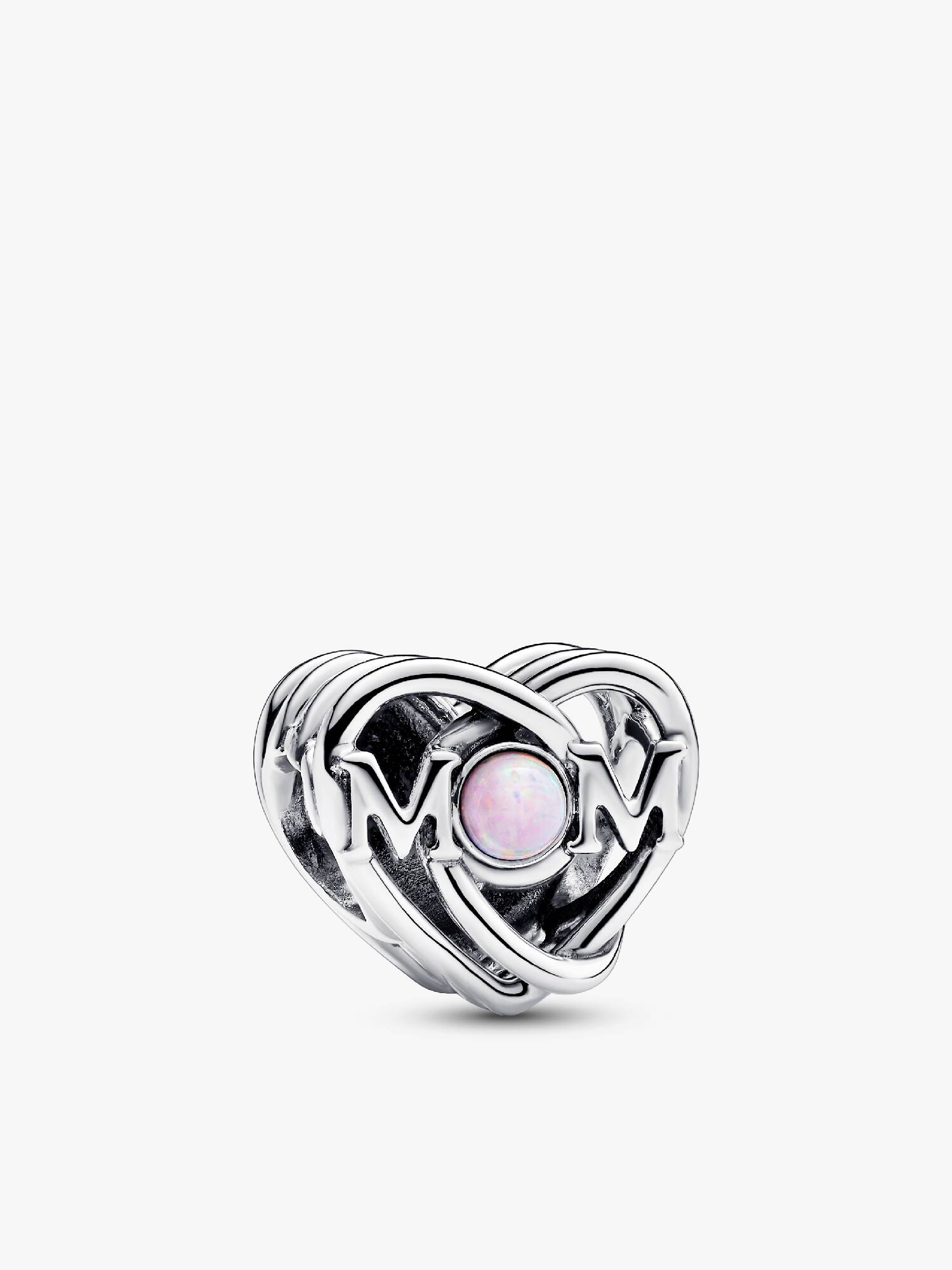 Openwork Mum & Heart Charm