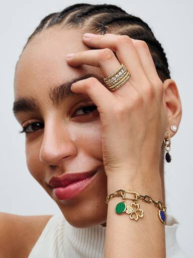 Green Engravable Mini Medallion Charm