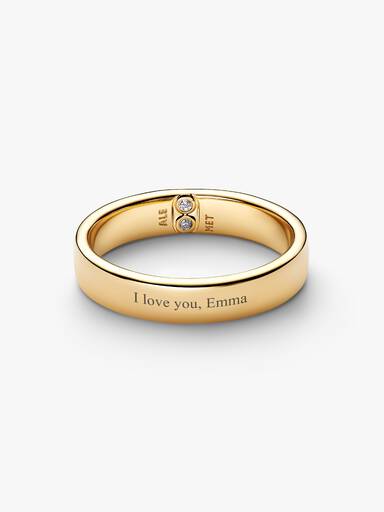 Engravable Classic Band Ring