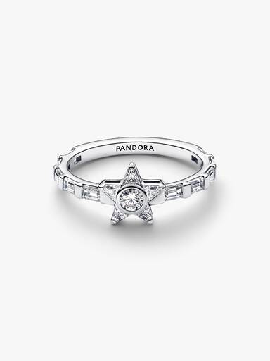 Sparkling Stella Baguette Ring