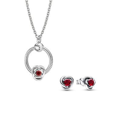 July Birthstone Necklace Charm and Earring Gift Set