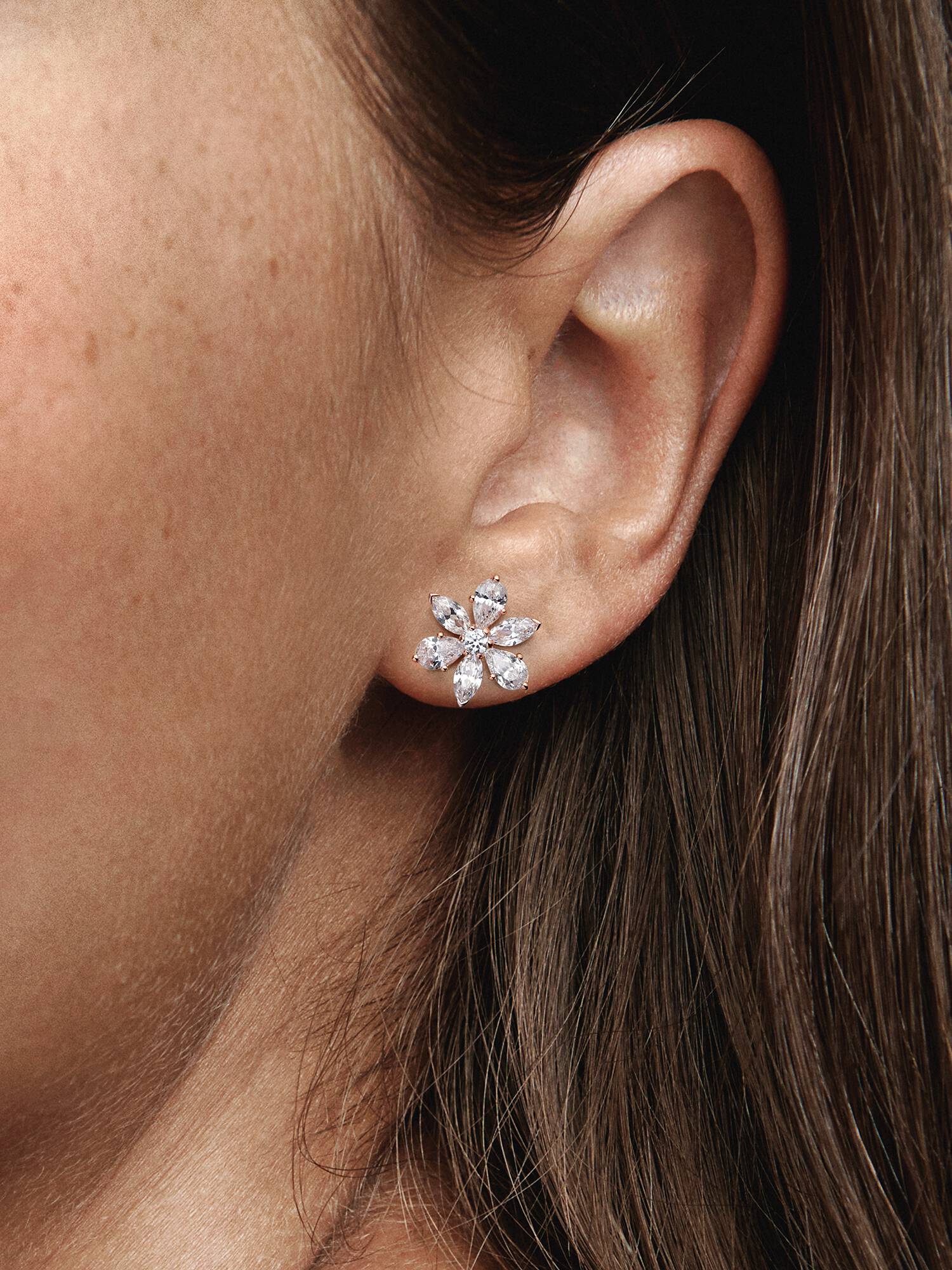 Sparkling Herbarium Cluster Stud Earrings
