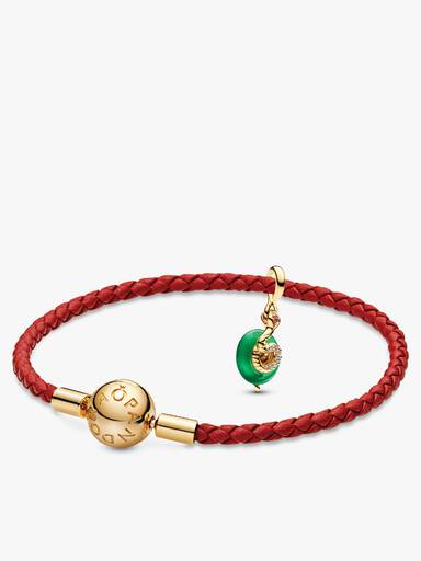 Lunar New Year Snake Dangle Charm and Bracelet Set