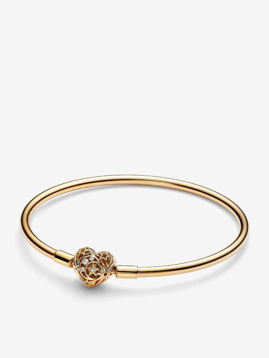 Celestial Heart Clasp Bangle