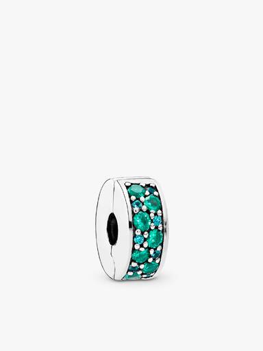 Teal Pavé Clip