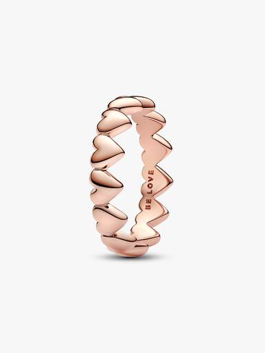 Row of Hearts Ring