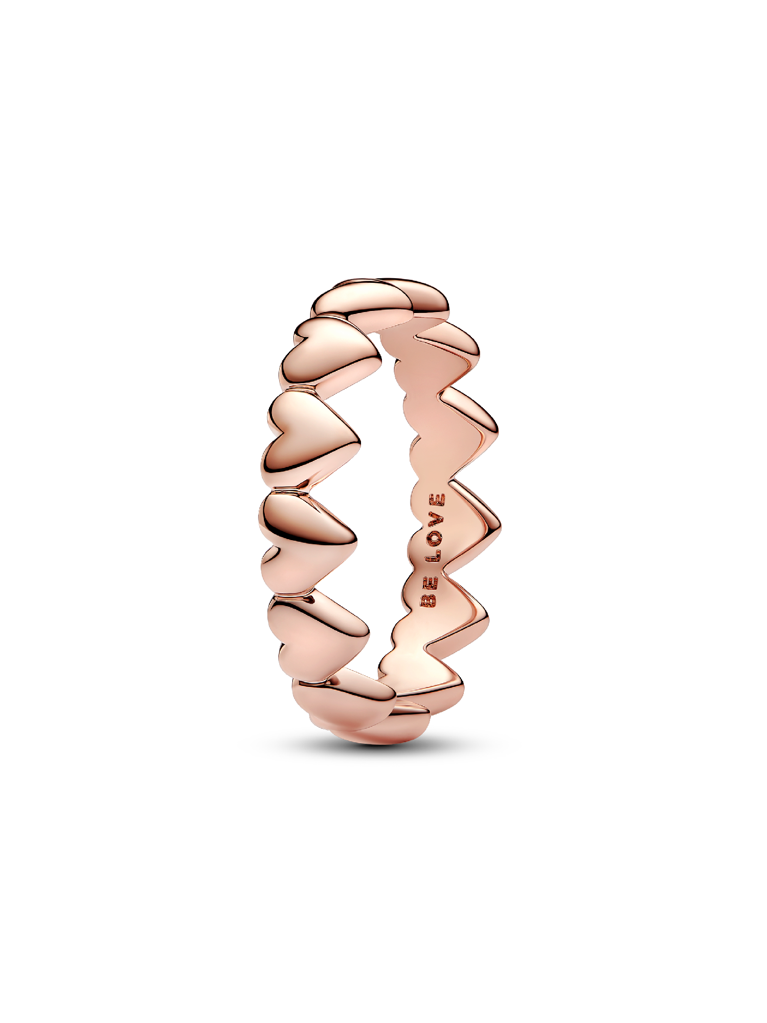 Row of Hearts Ring