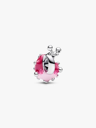 Pink Snail Charm