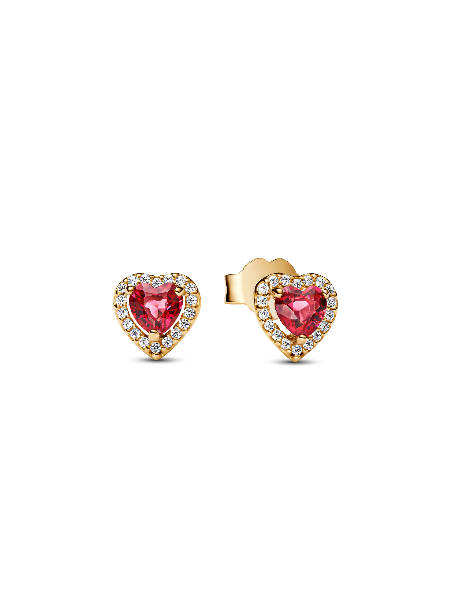 Elevated Heart Stud Earrings