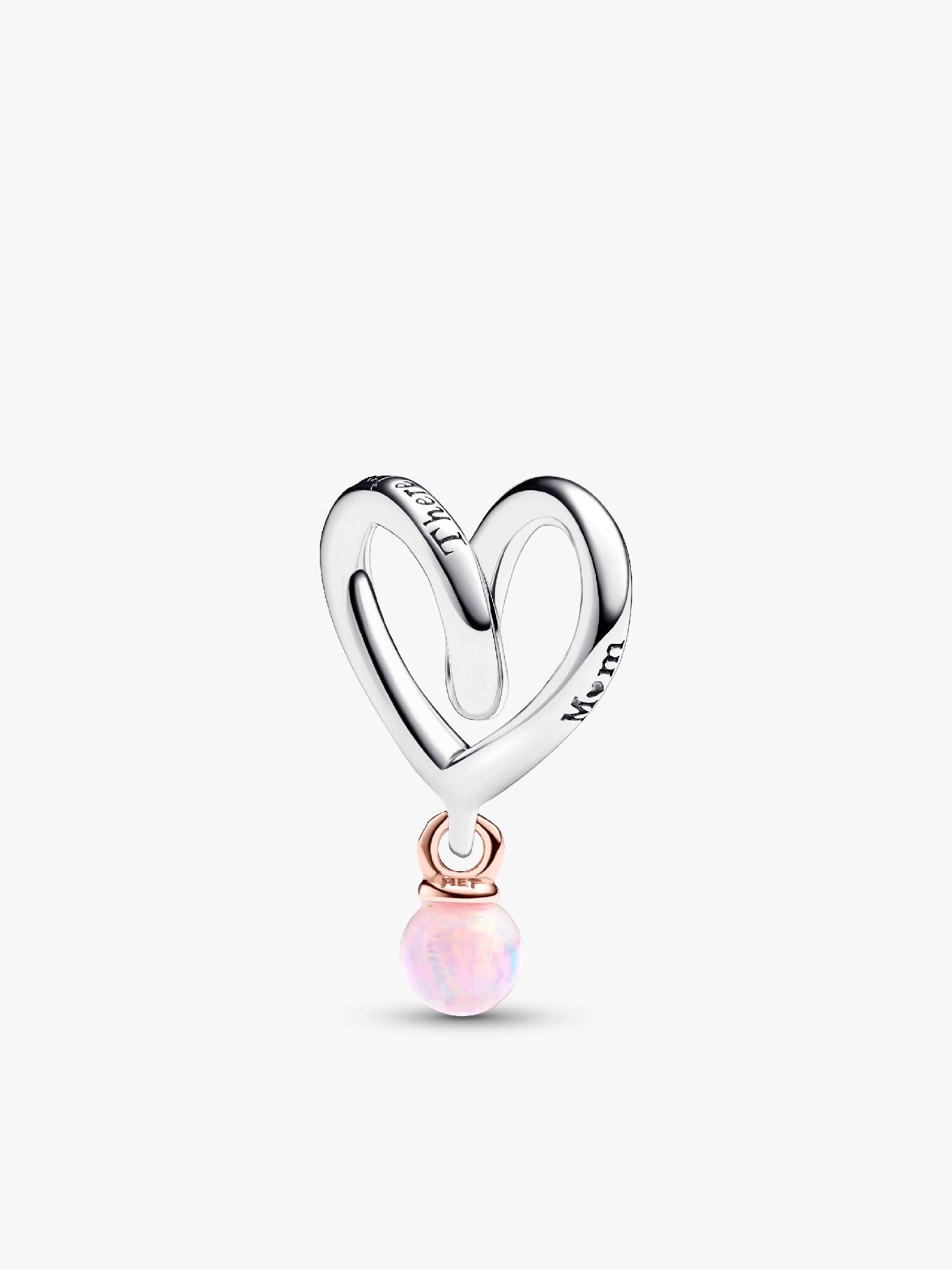 Two-tone Wrapped Heart Charm
