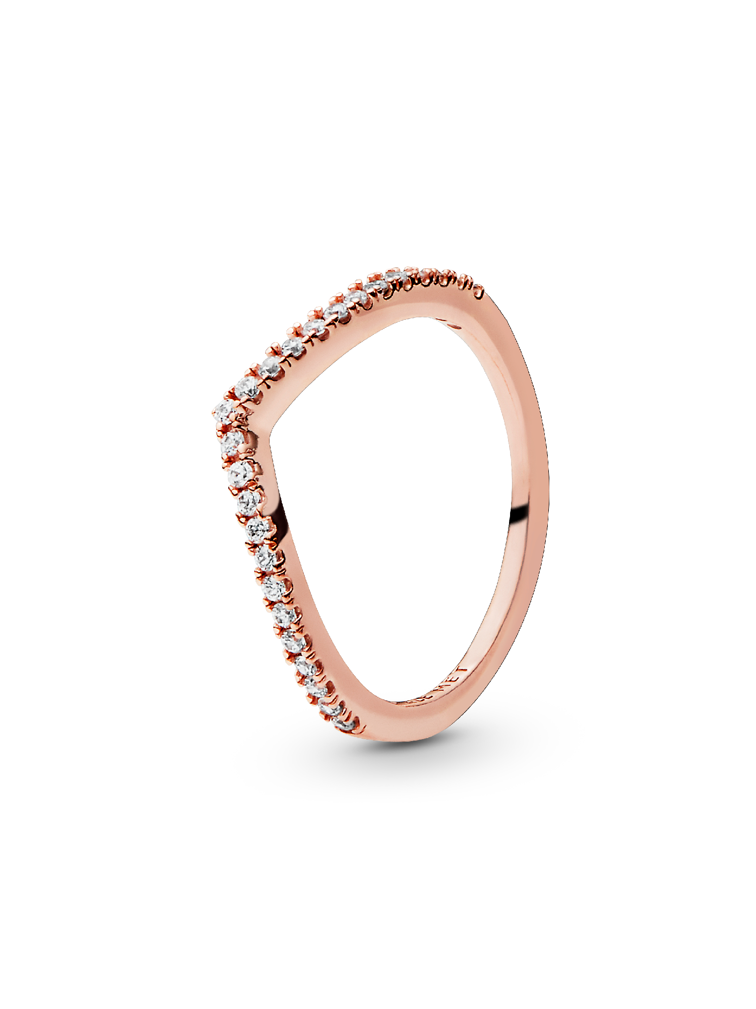 Sparkling Wishbone Ring