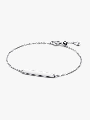 Engravable Bar Chain Bracelet