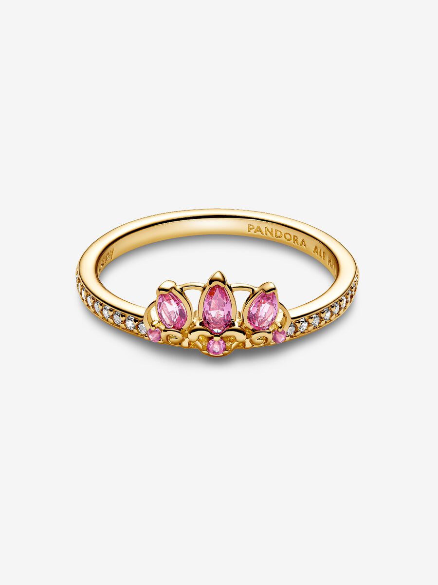 Princess Rentagle Ring Disney Princess Rapunzel Tiara Ring | Gold plated | Pandora AU