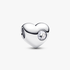 Engravable April Crystal Birthstone Heart Charm Engravable April Crystal Birthstone Heart Charm