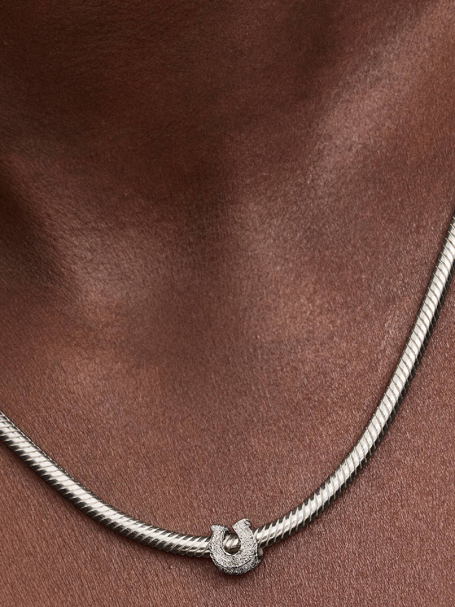 Textured Horseshoe Mini Charm