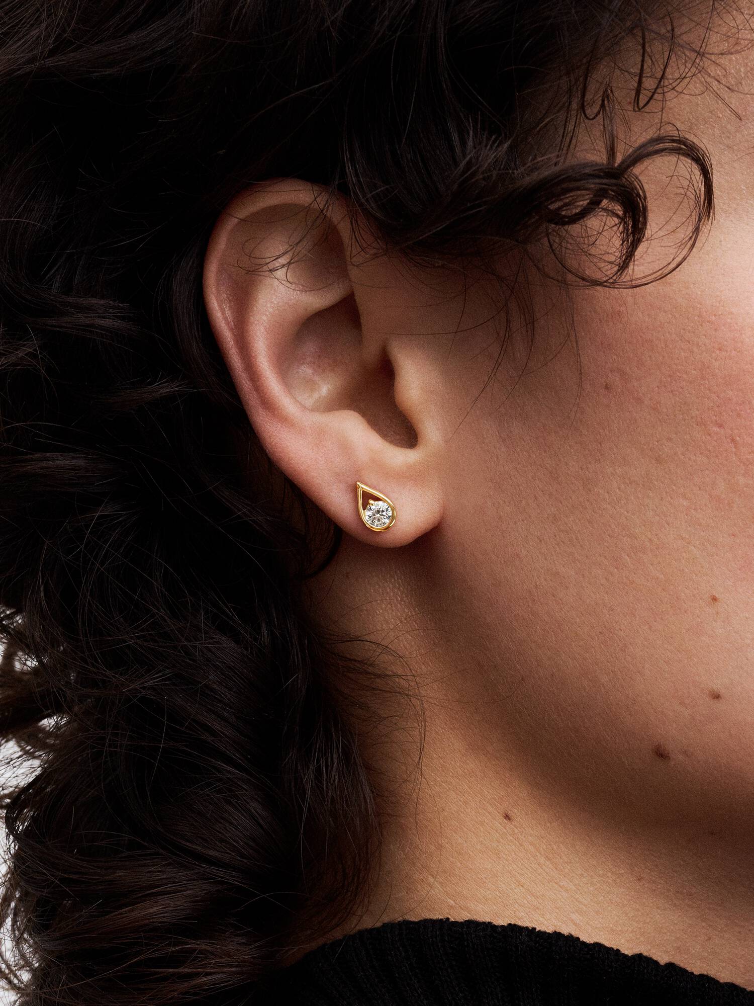 Pandora Infinite 14k Gold Lab-grown Diamond Earrings