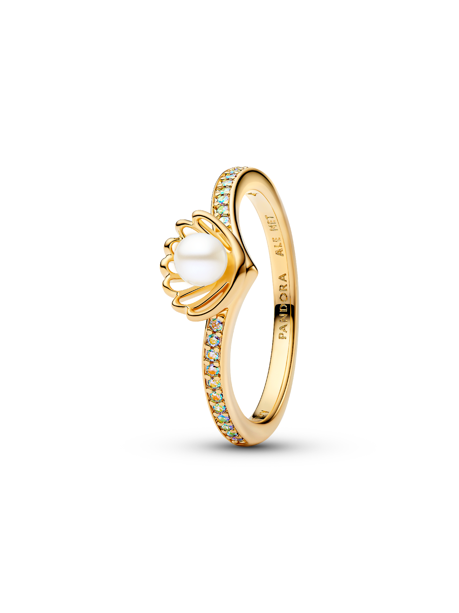 Disney Princess Ariel Shell Treated Freshwater Cultured Pearl Ring