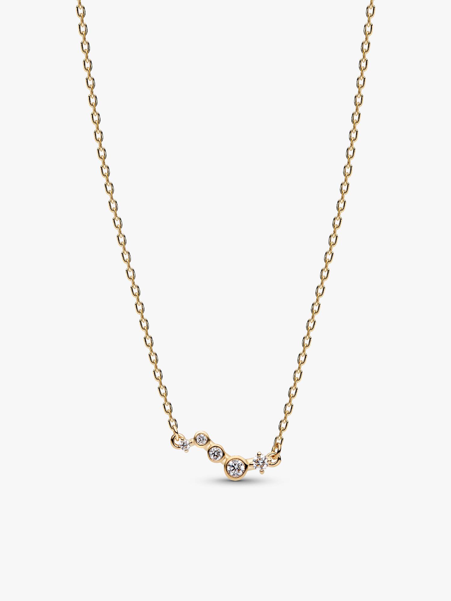 Pandora Era Lab-Grown Diamond Droplet Bar Necklace