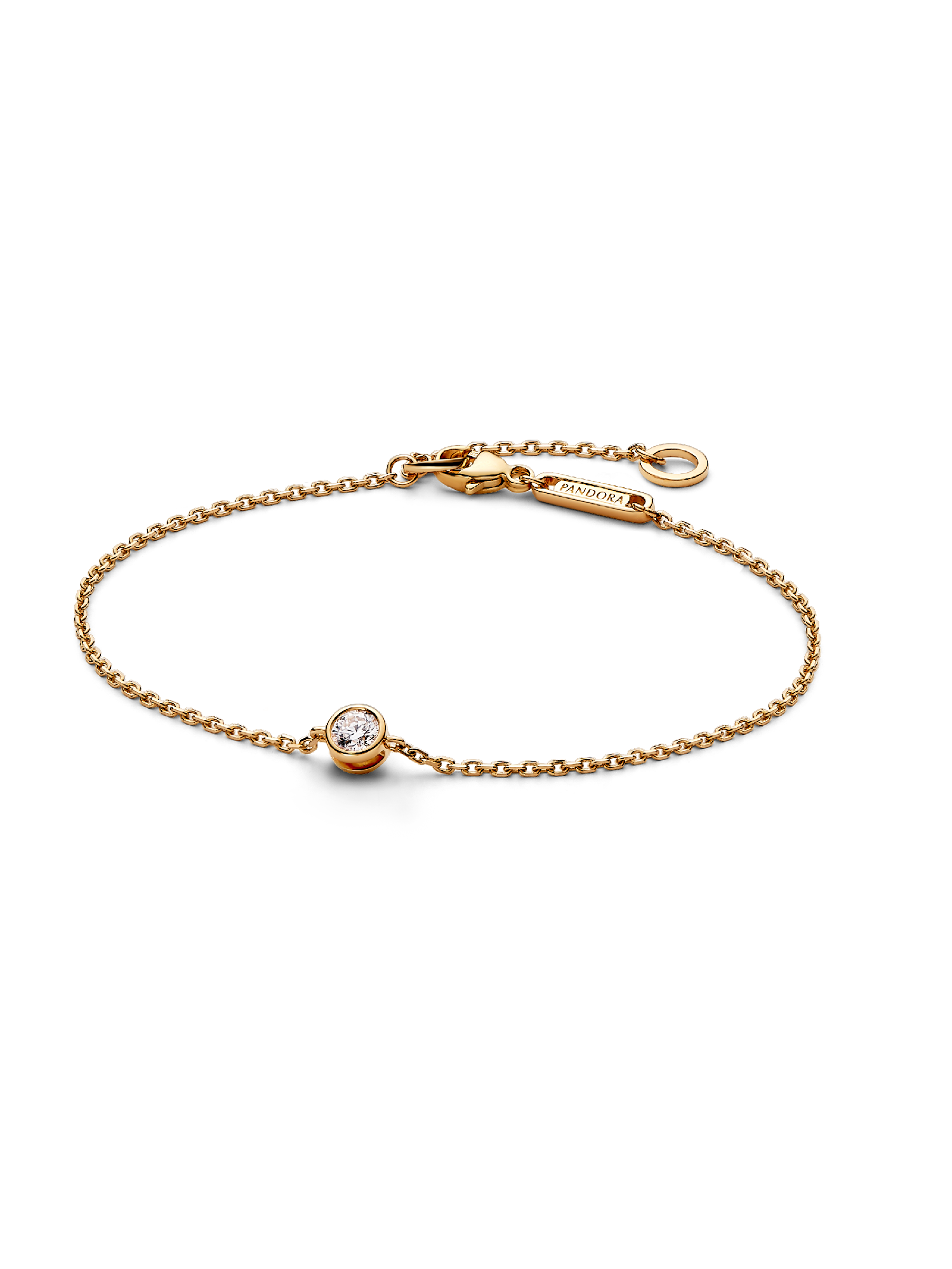 Pandora Era Lab-Grown Diamond Bezel Chain Bracelet