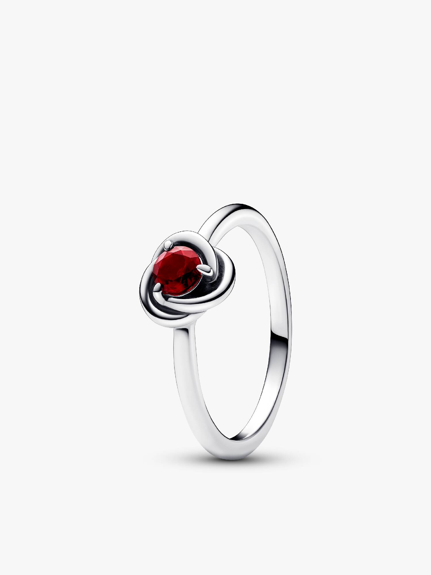 January Crystal Birthstone Eternity Circle Ring