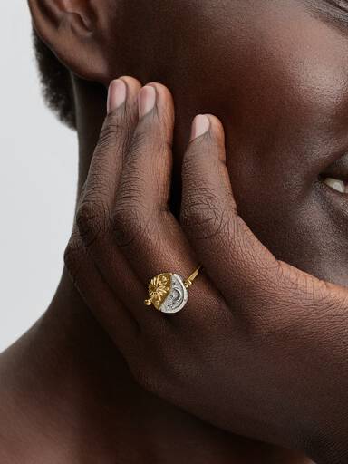 Sun & Moon Reversible Talisman Ring